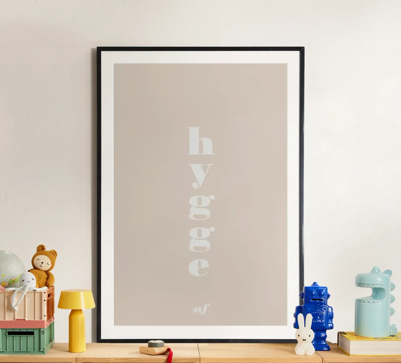 hygge (af) poster with aluminum frame by Daily Inspiration