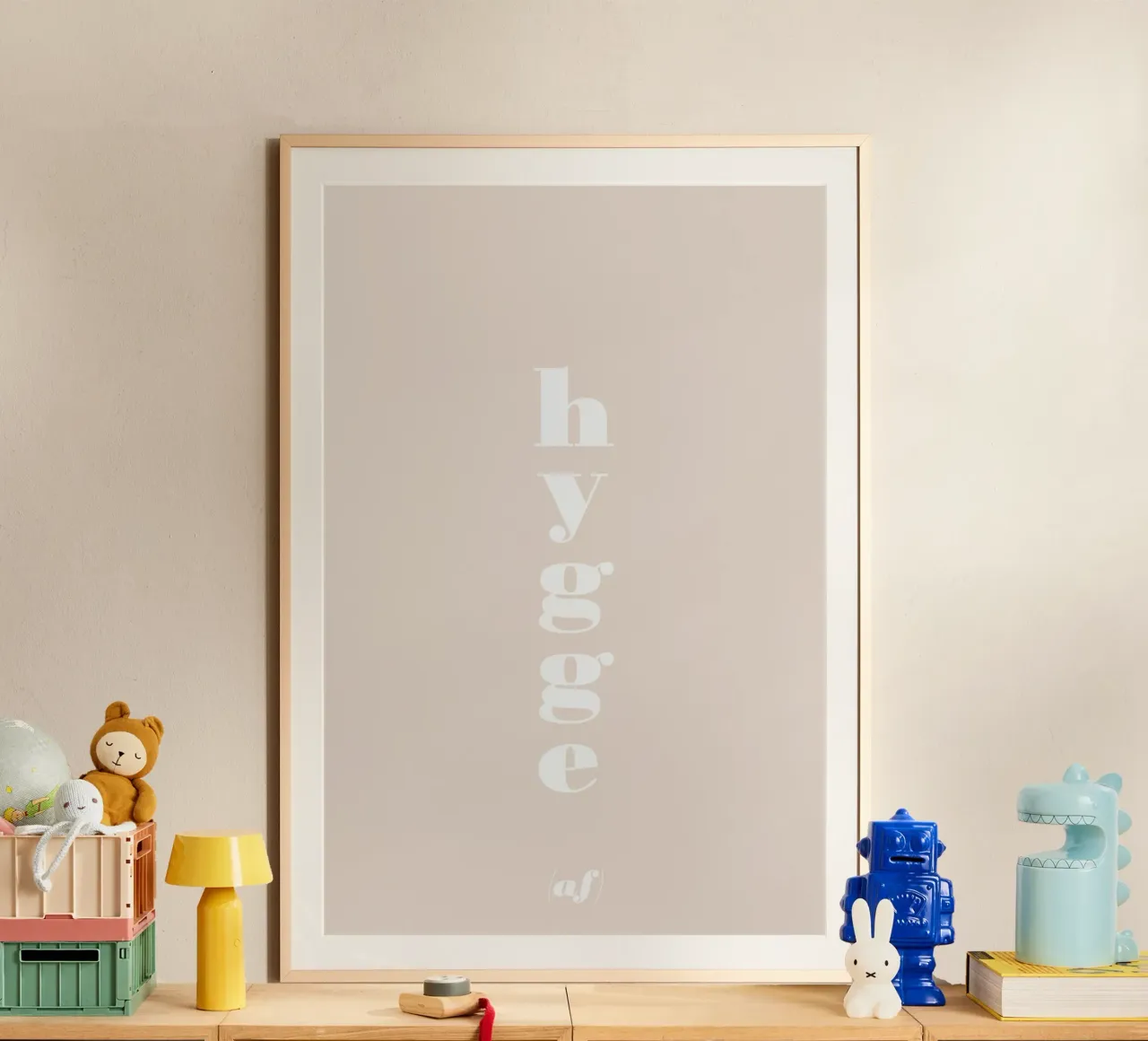 hygge (af) poster with aluminum frame by Daily Inspiration