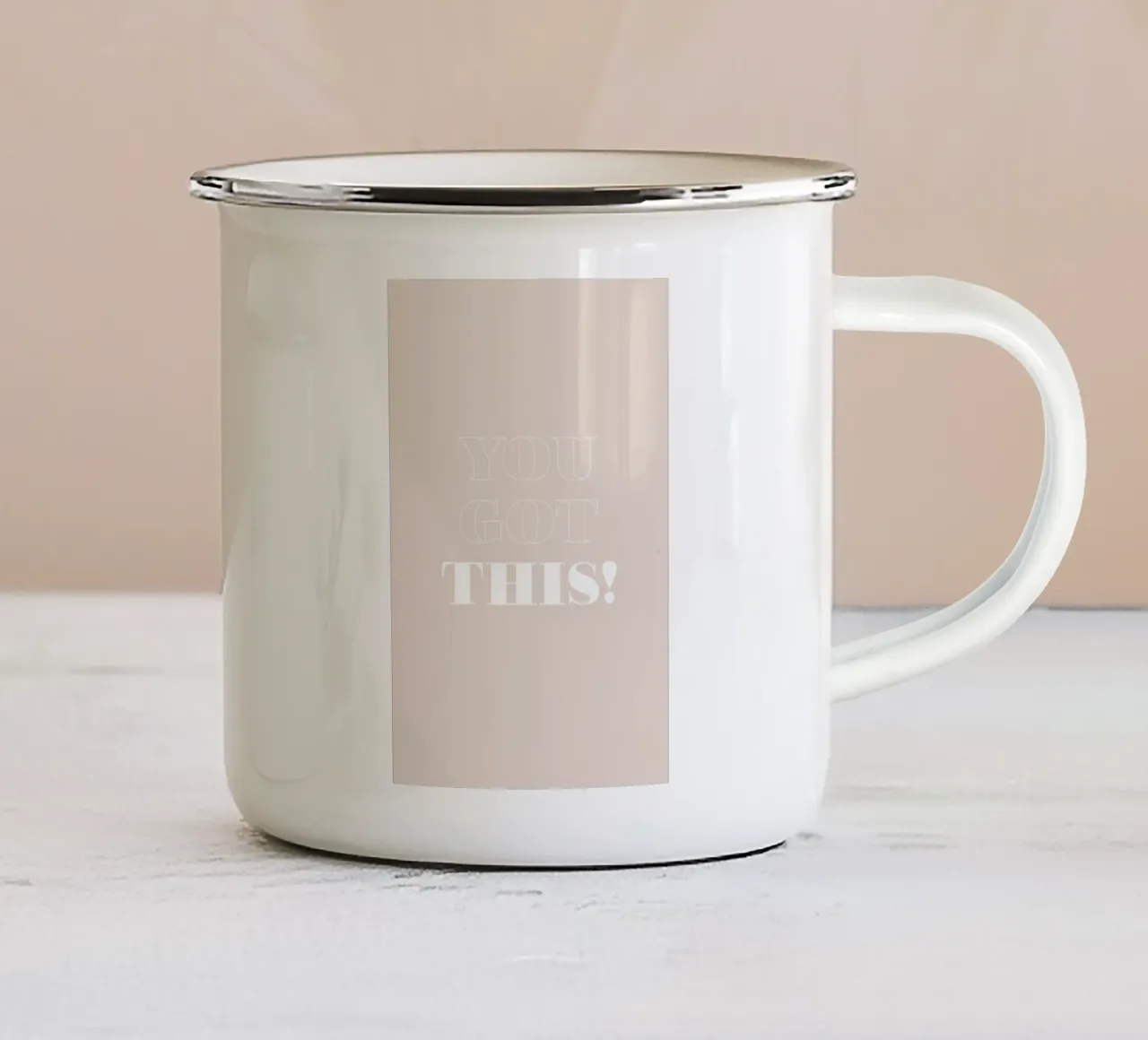 You Got This taza de esmalte de Daily Inspiration