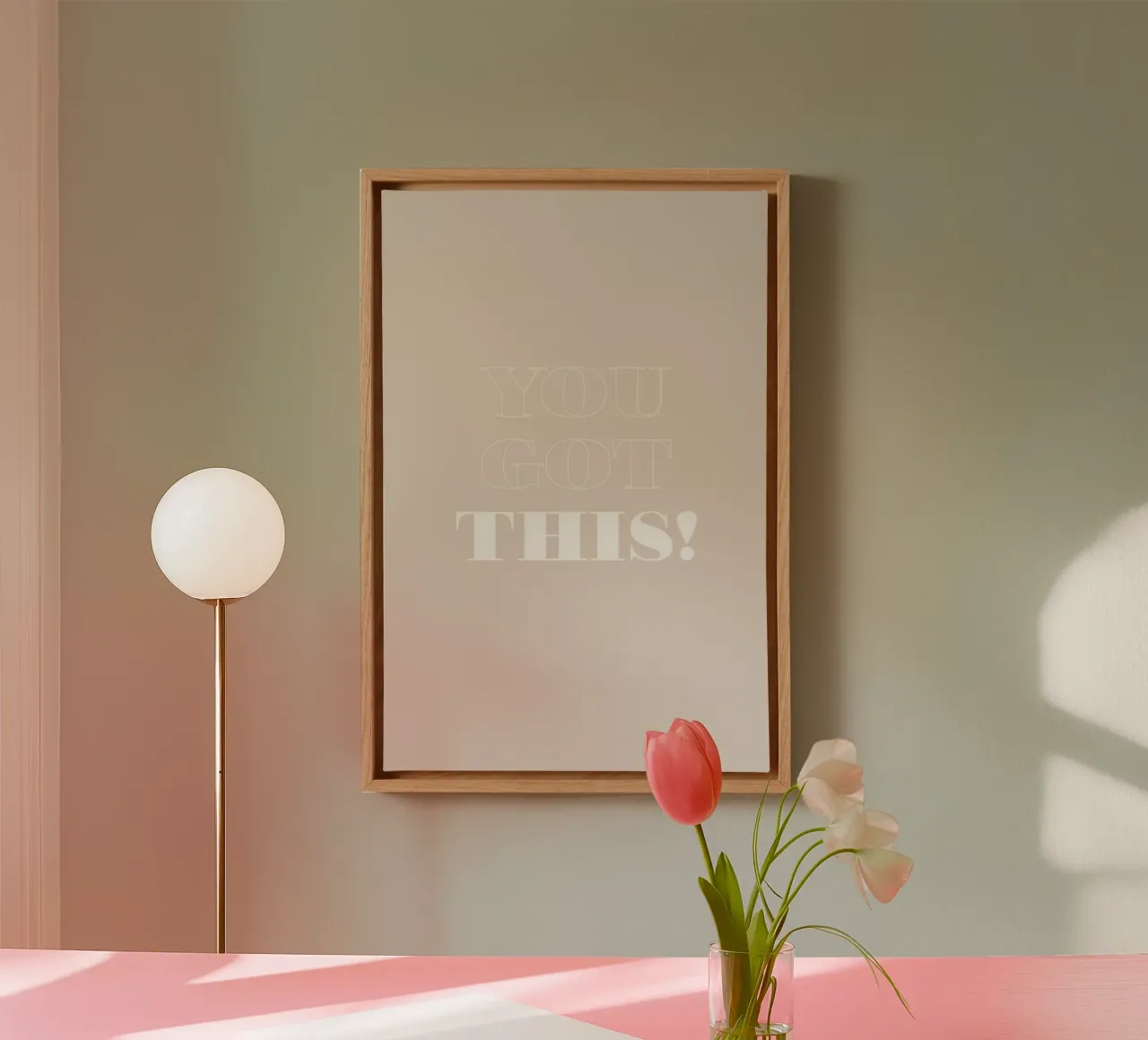 You Got This tela con Cornice a cassetta da Daily Inspiration