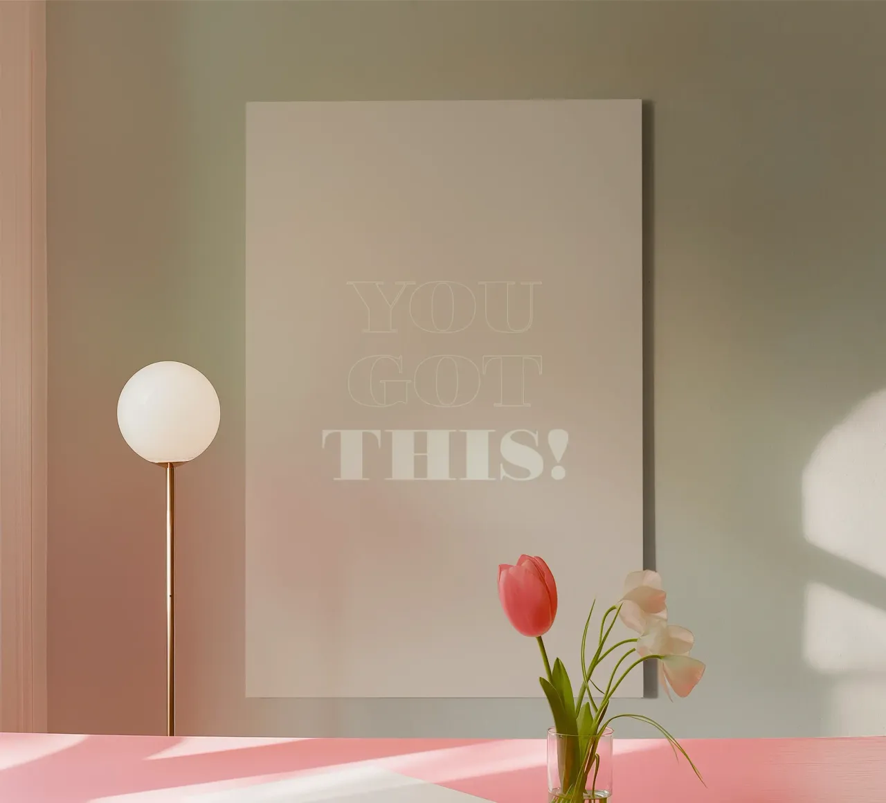 You Got This tela con Cornice a cassetta da Daily Inspiration