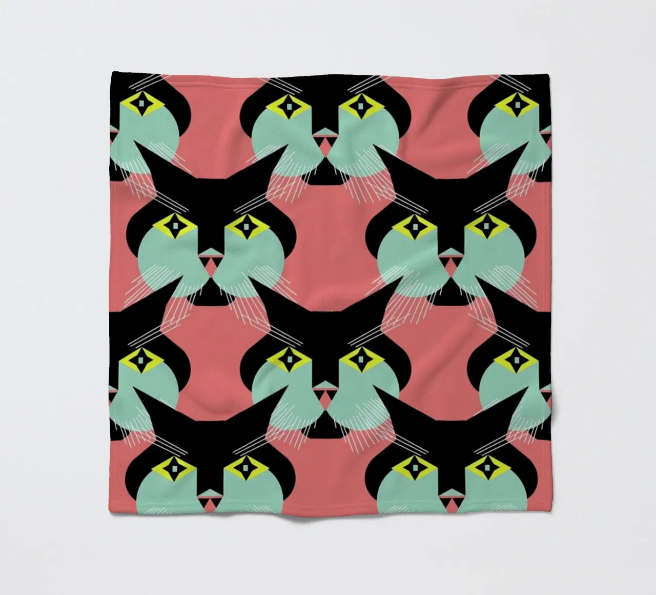Cat Cluster manta de franela de Gareth Pollock Design