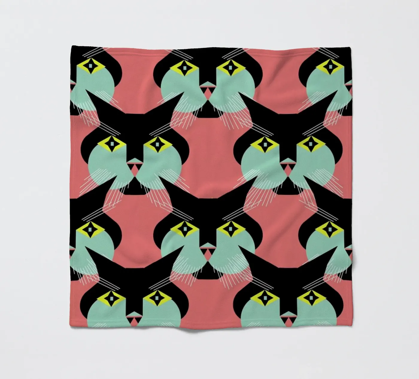Cat Cluster Fleecedecke von Gareth Pollock Design