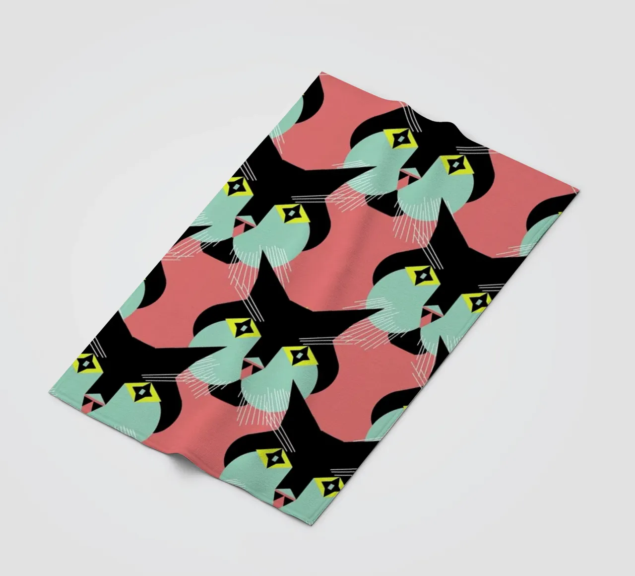 Cat Cluster manta de franela de Gareth Pollock Design