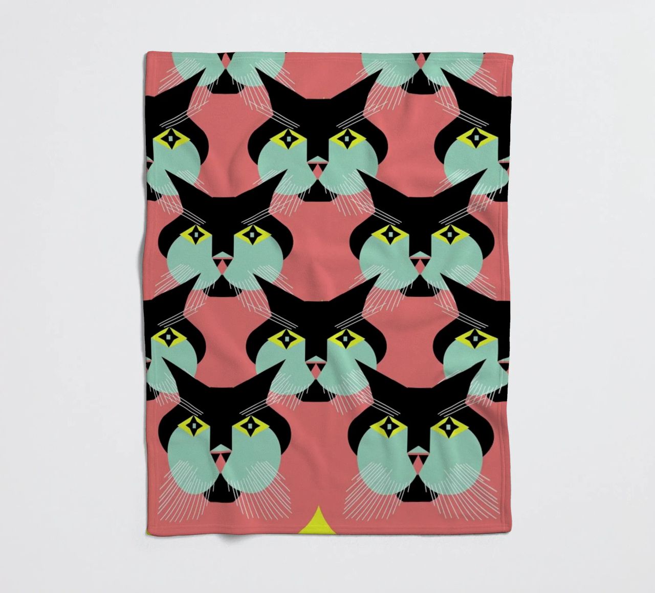 Cat Cluster coperta in pile da Gareth Pollock Design
