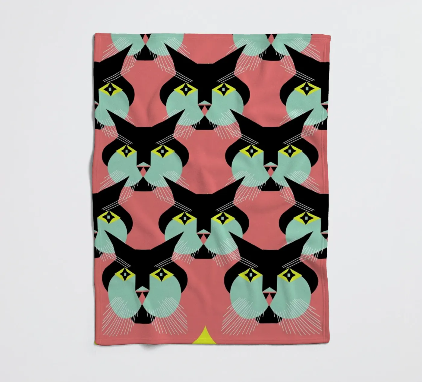 Cat Cluster Fleecedecke von Gareth Pollock Design
