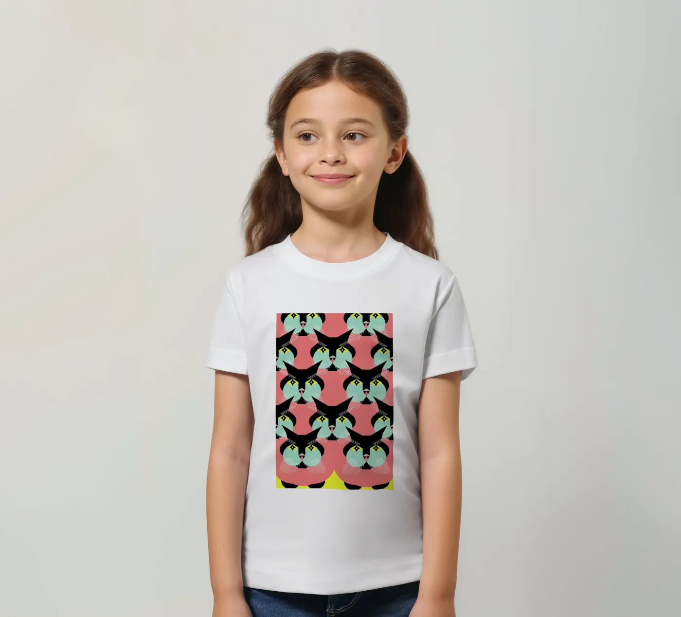 Cat Cluster kinder t-shirt van Gareth Pollock Design