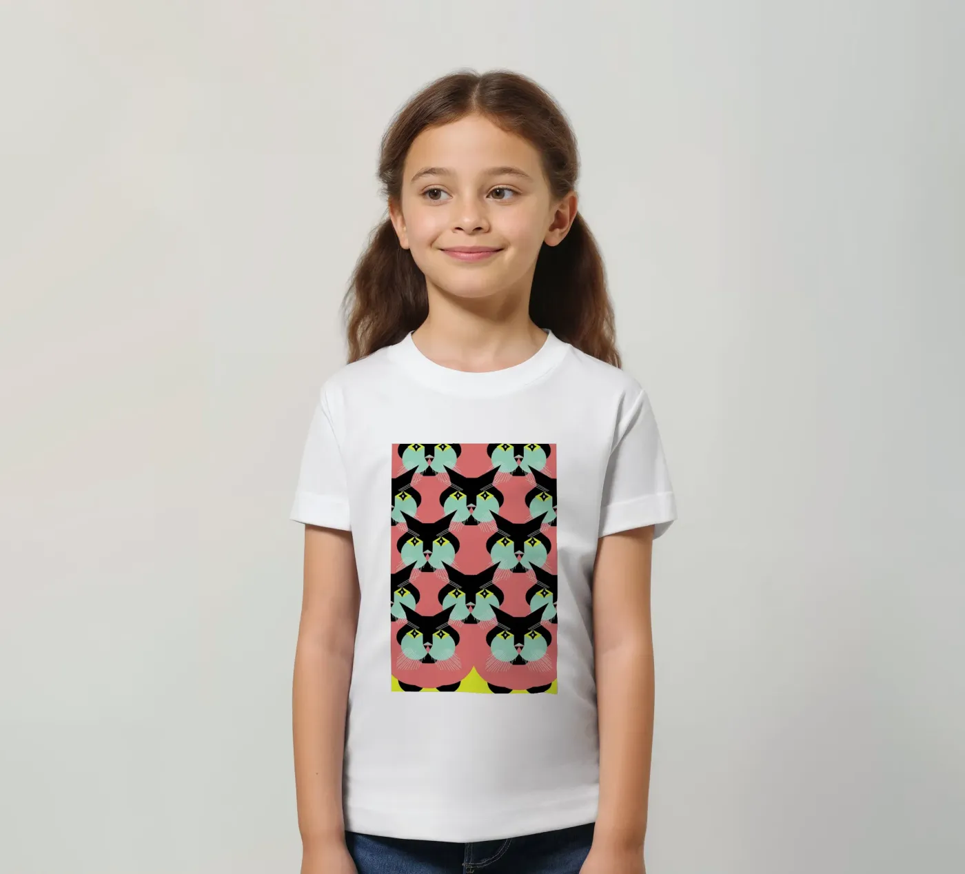 Cat Cluster kinder t-shirt van Gareth Pollock Design
