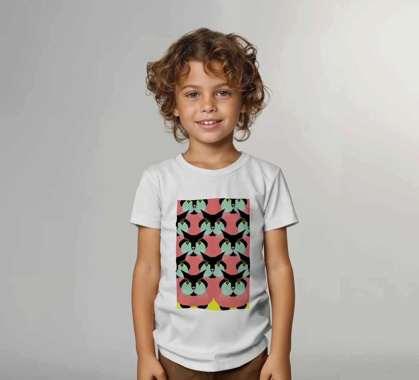 Cat Cluster t-shirt bambini da Gareth Pollock Design
