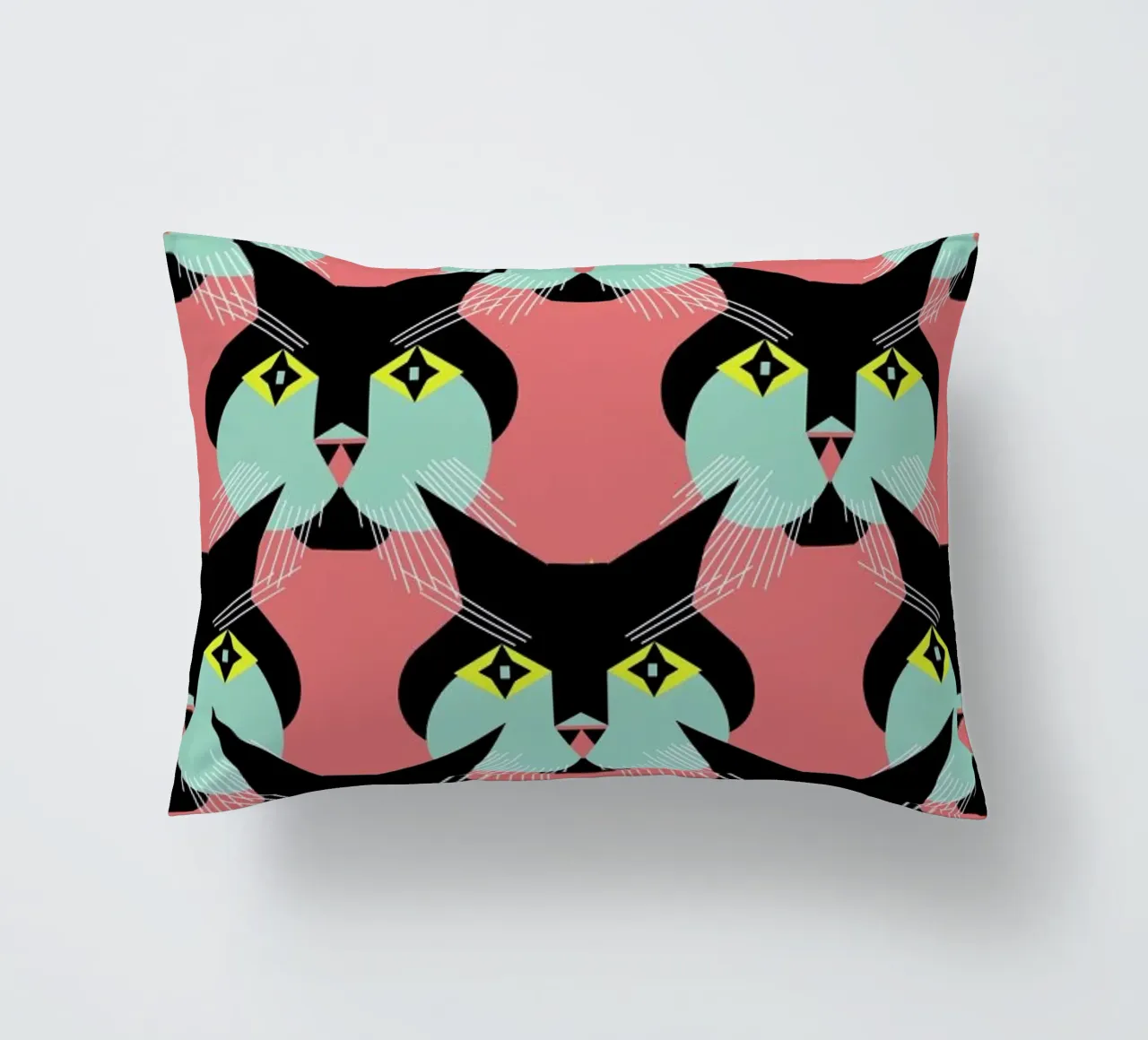Cat Cluster decorative cushion by Gareth Pollock Design