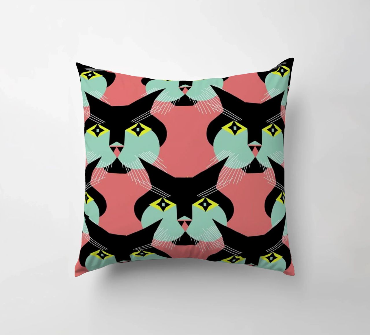 Cat Cluster cuscino da Gareth Pollock Design
