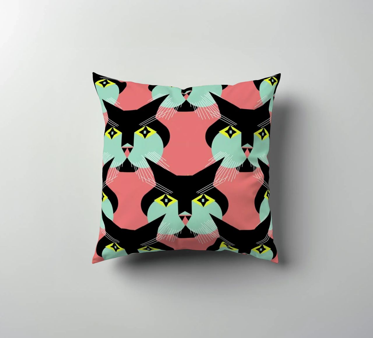 Cat Cluster cuscino da Gareth Pollock Design