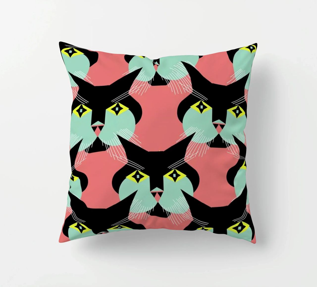 Cat Cluster cuscino da Gareth Pollock Design