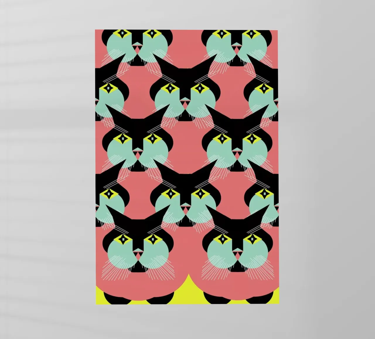 Cat Cluster pellicola backlit da Gareth Pollock Design