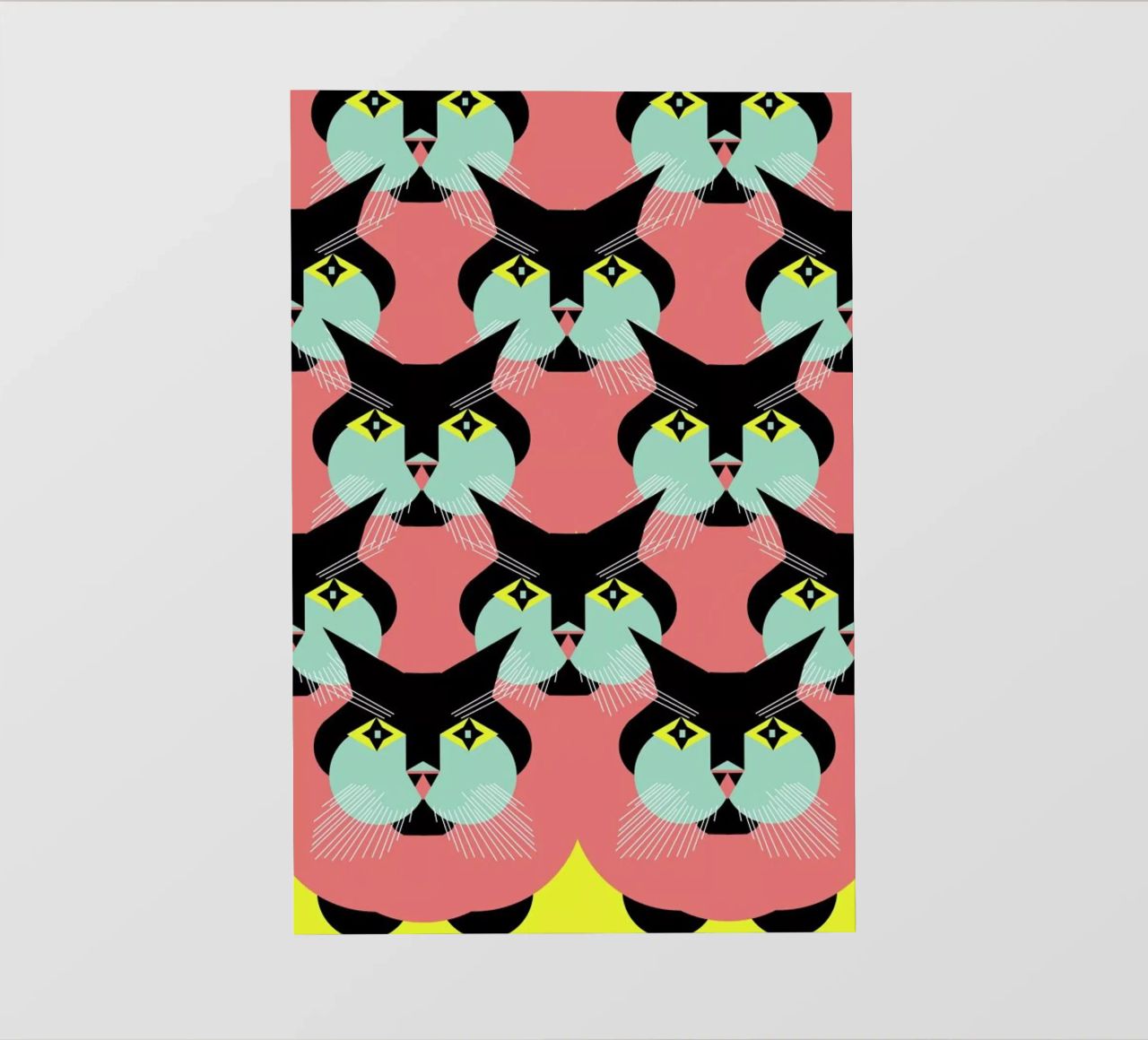 Cat Cluster pellicola backlit da Gareth Pollock Design