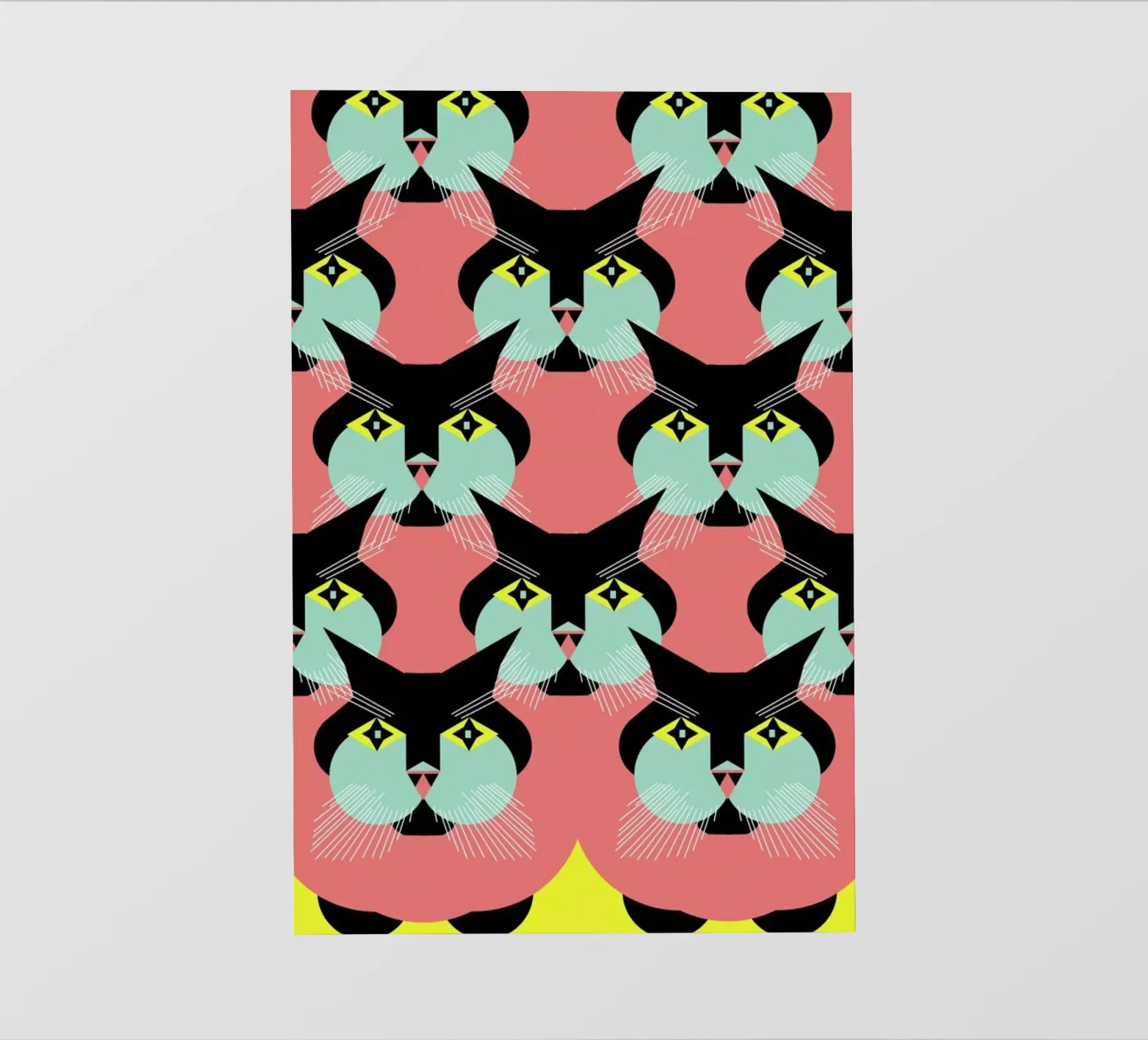 Cat Cluster pellicola backlit da Gareth Pollock Design