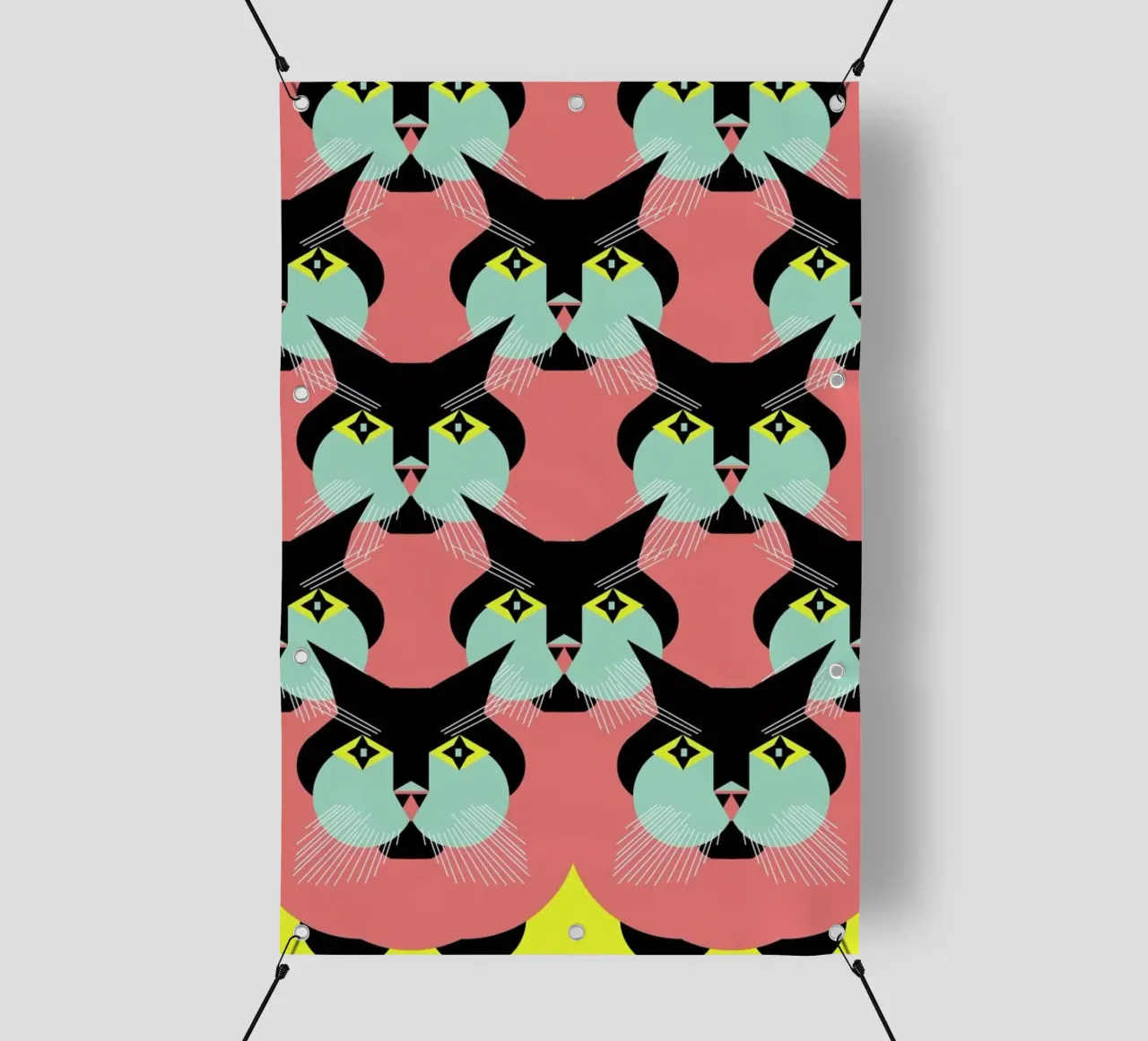 Cat Cluster telo in pvc da Gareth Pollock Design