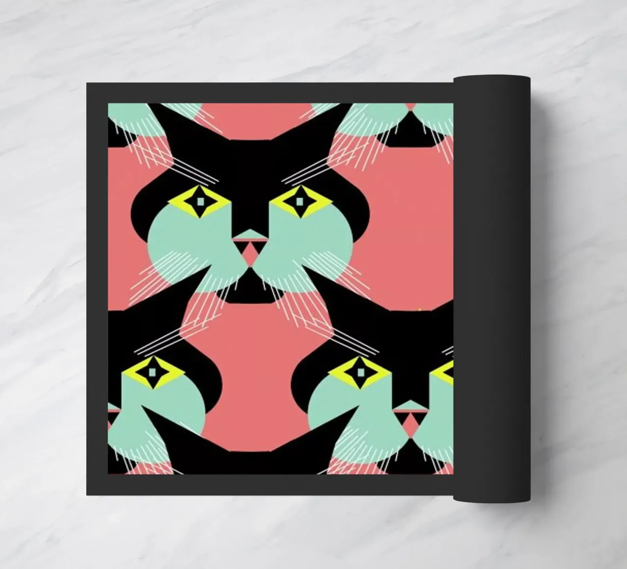 Cat Cluster deurmat van Gareth Pollock Design