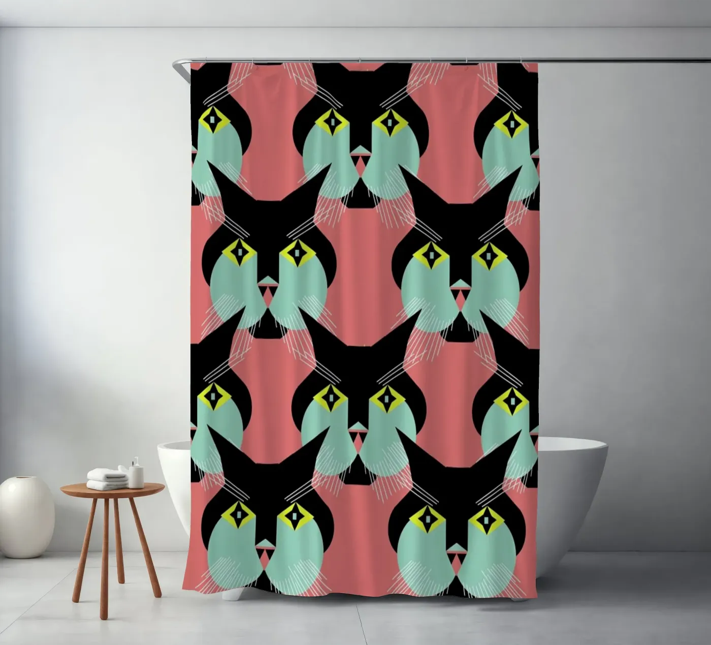 Cat Cluster Duschvorhang von Gareth Pollock Design