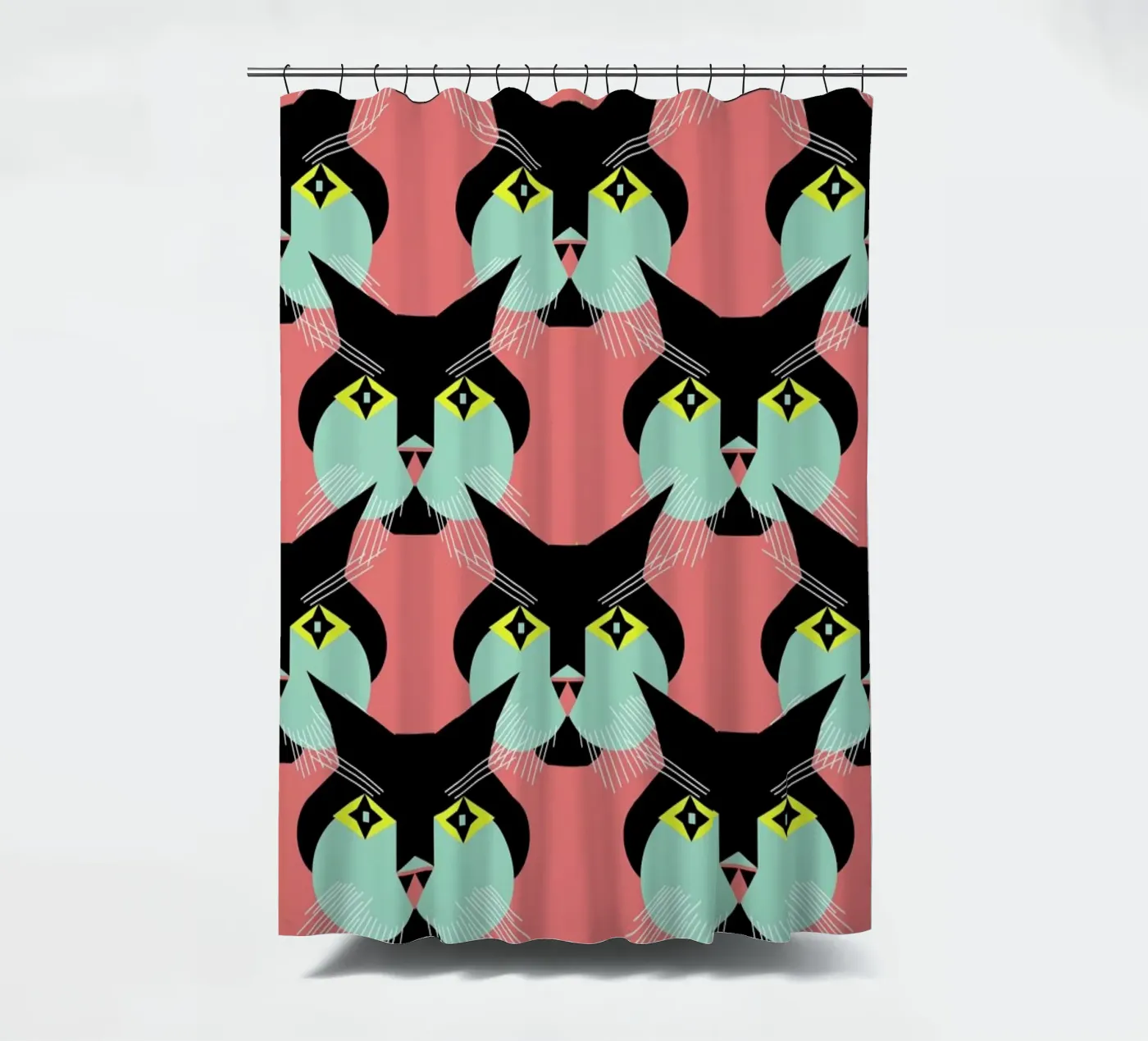 Cat Cluster Duschvorhang von Gareth Pollock Design
