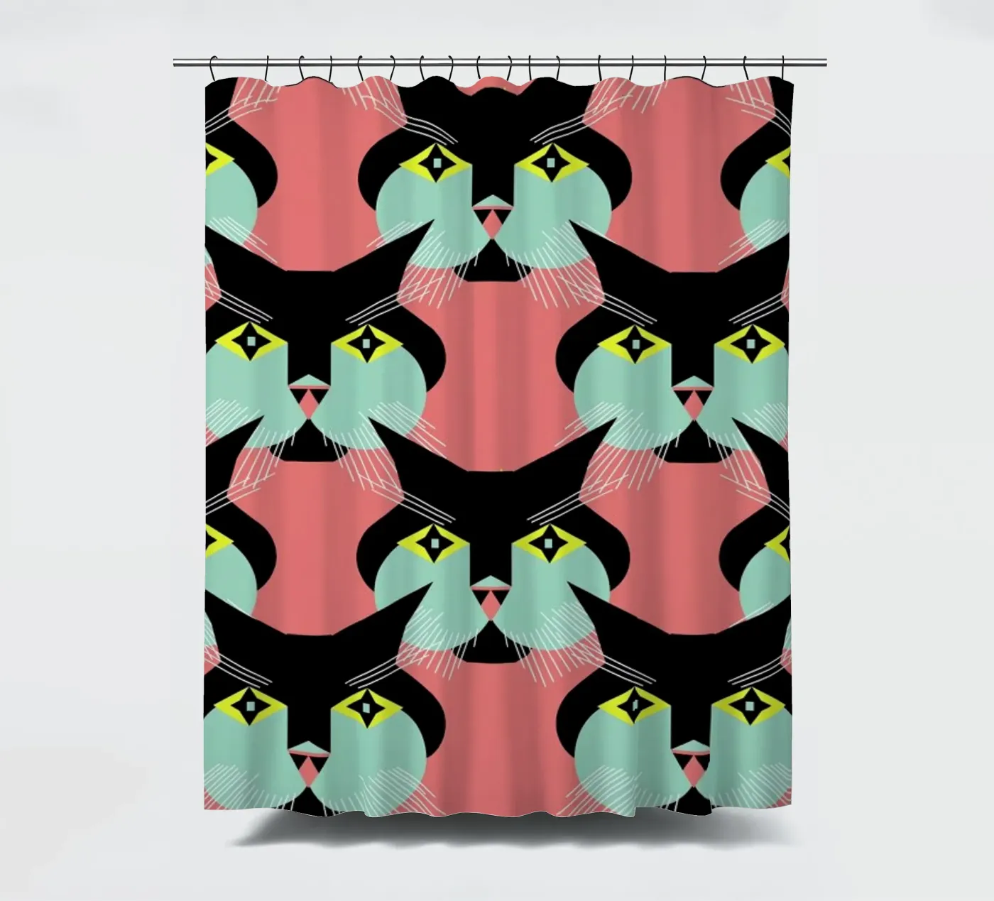 Cat Cluster Duschvorhang von Gareth Pollock Design