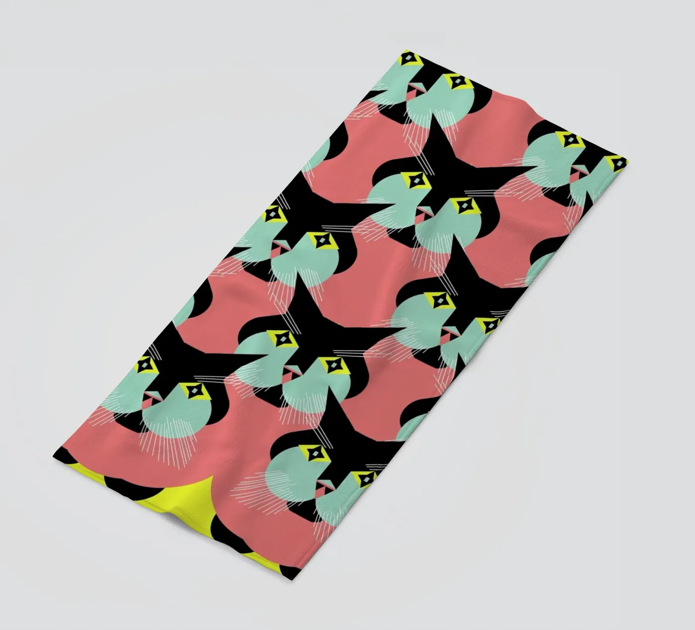 Cat Cluster strandhanddoek van Gareth Pollock Design