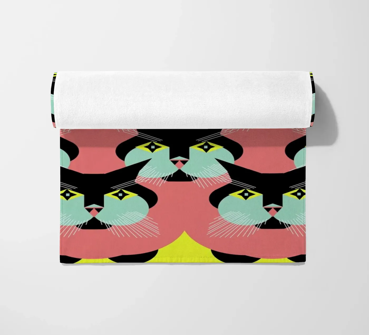 Cat Cluster strandhanddoek van Gareth Pollock Design