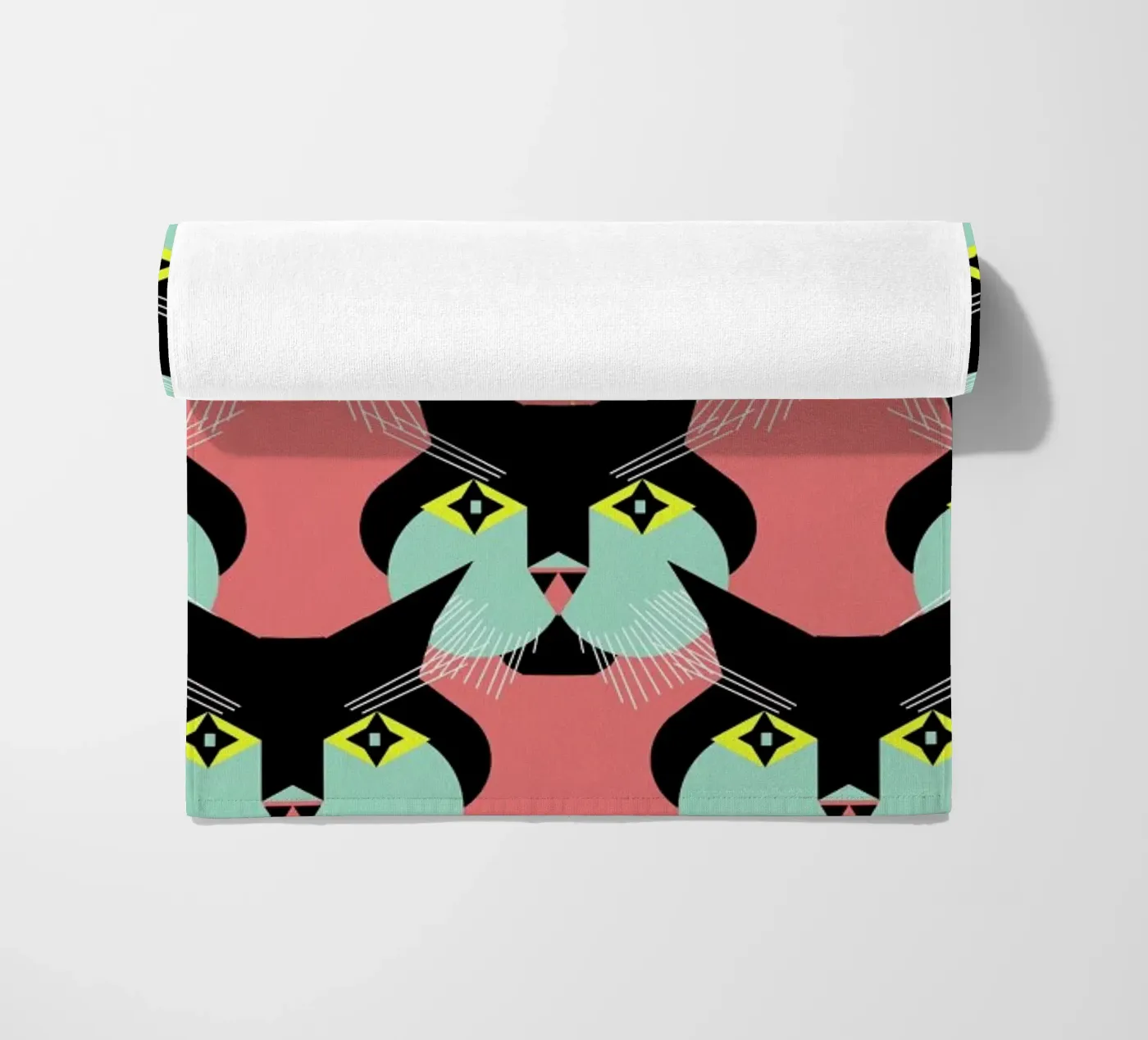Cat Cluster strandhanddoek van Gareth Pollock Design