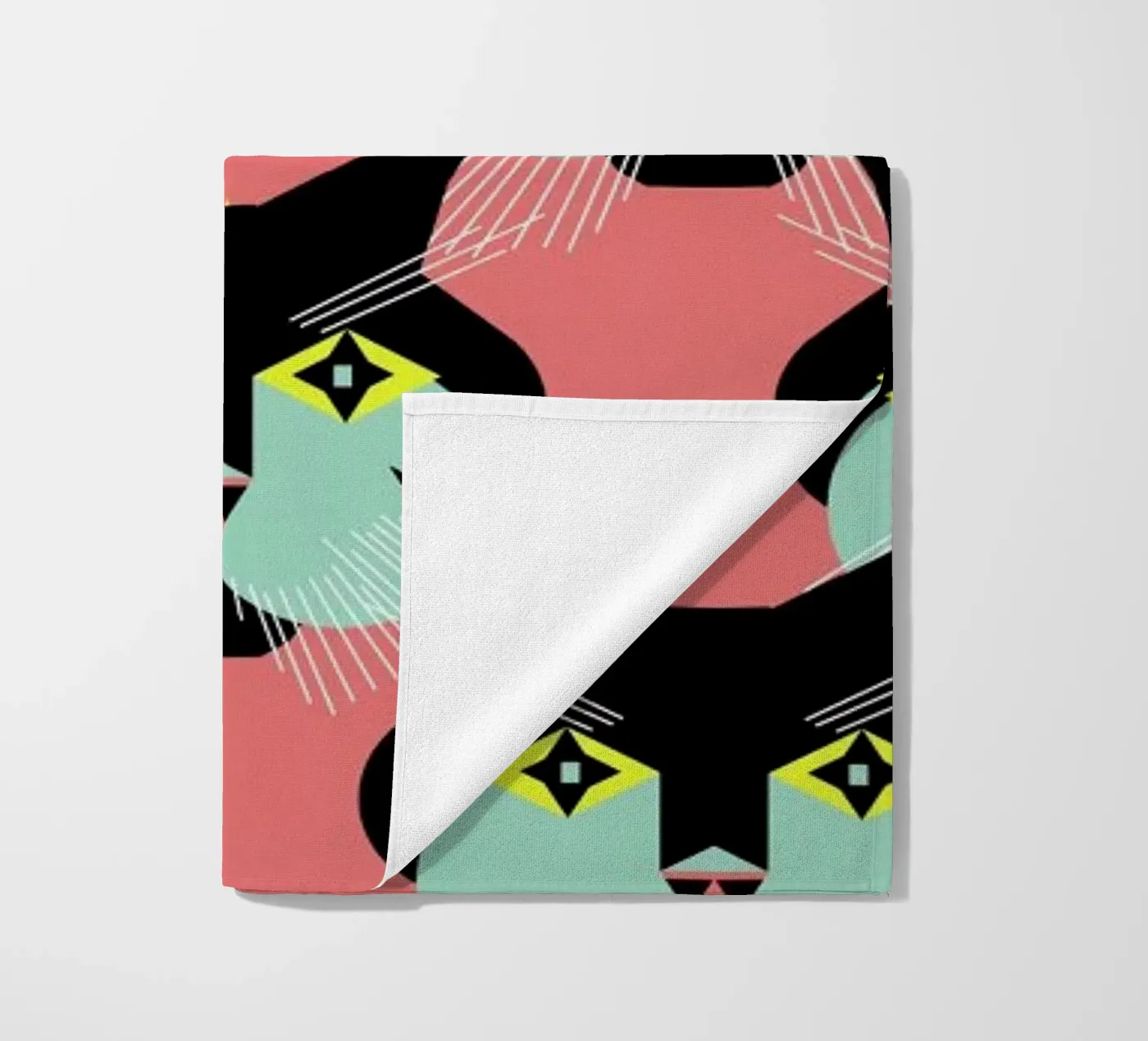 Cat Cluster strandhanddoek van Gareth Pollock Design