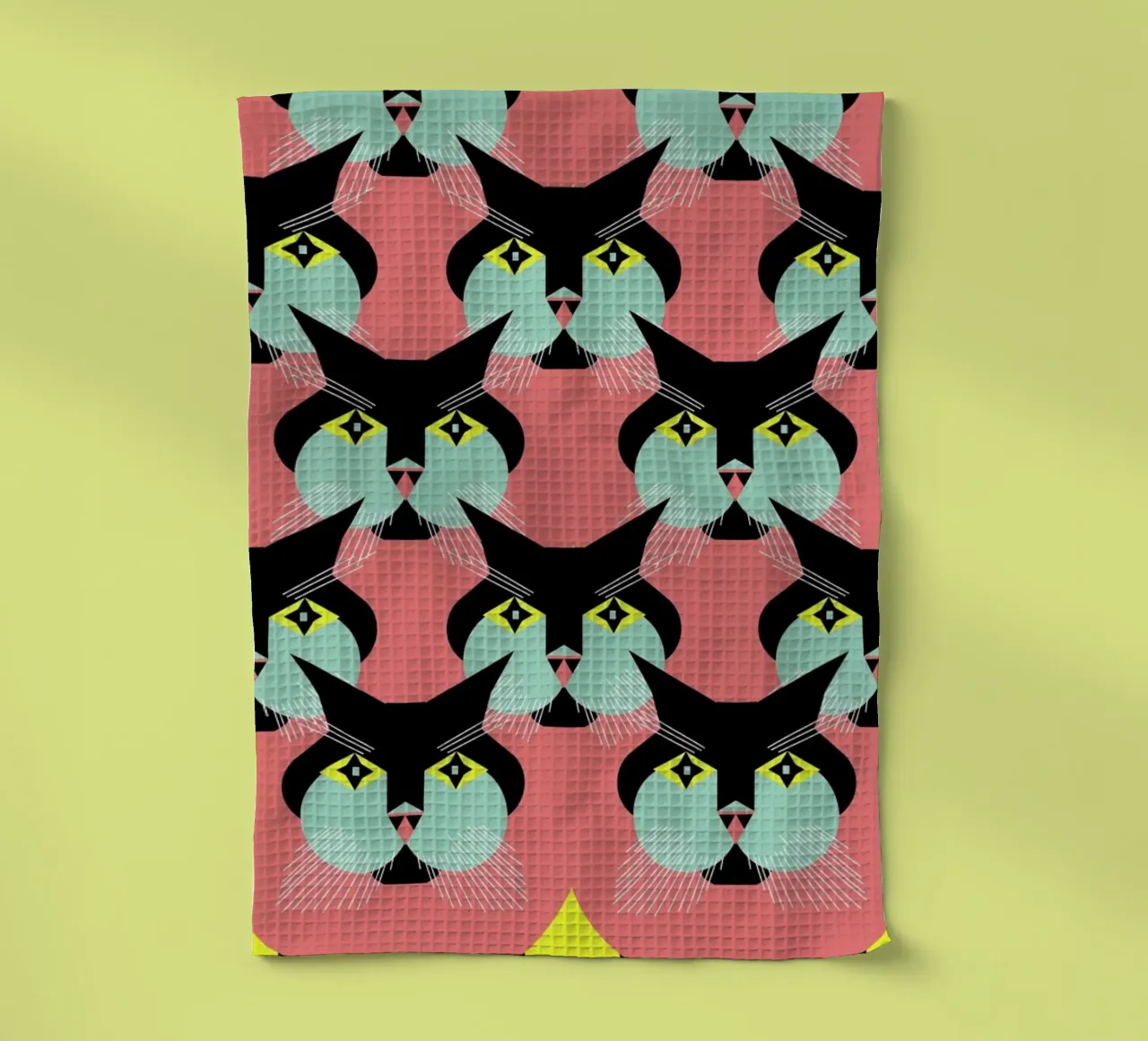 Cat Cluster canovaccio da cucina da Gareth Pollock Design