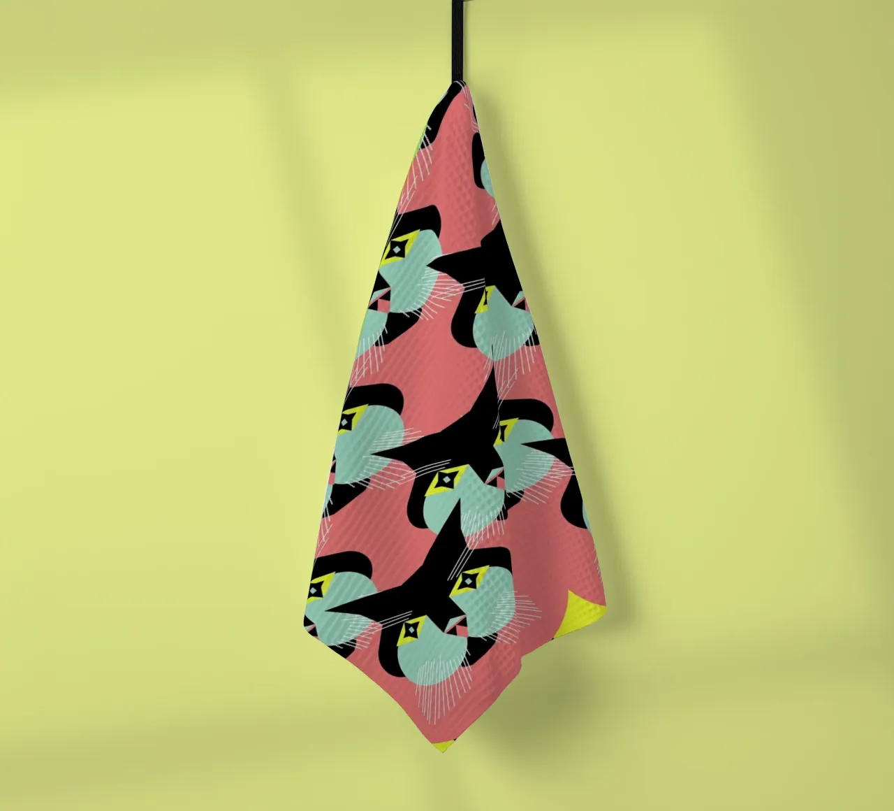 Cat Cluster canovaccio da cucina da Gareth Pollock Design