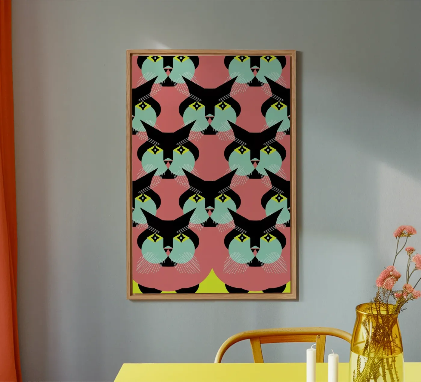 Cat Cluster alluminio dibond da Gareth Pollock Design