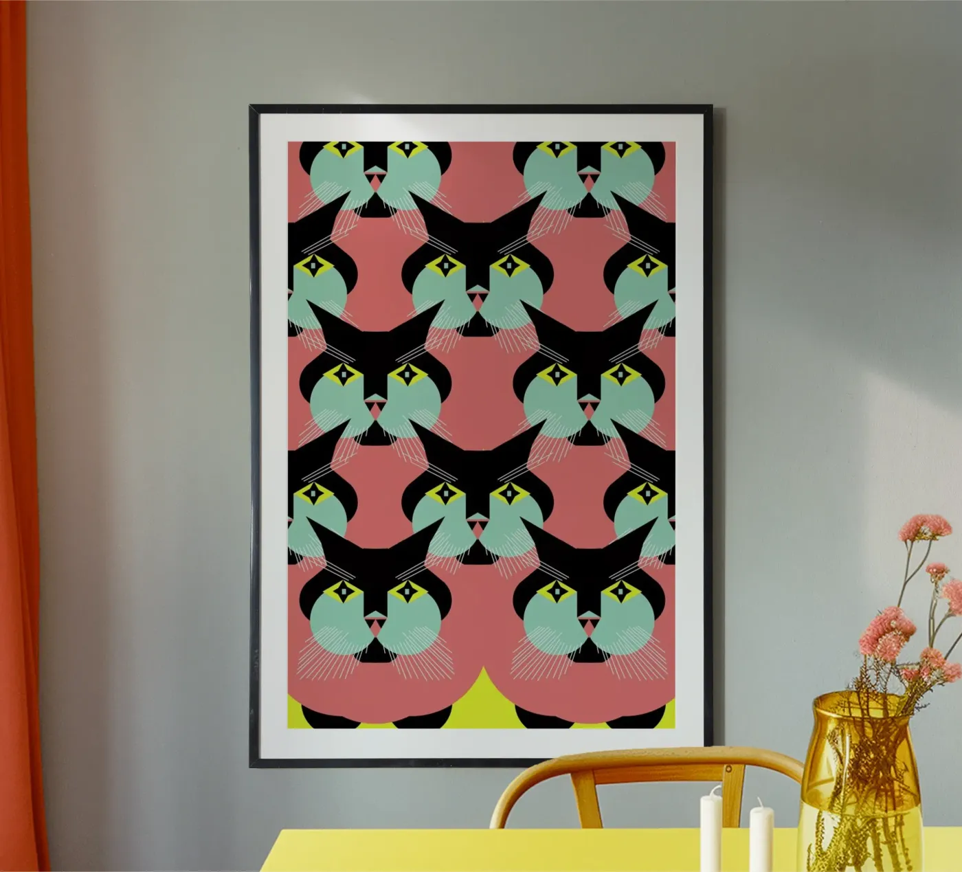 Cat Cluster Poster von Gareth Pollock Design