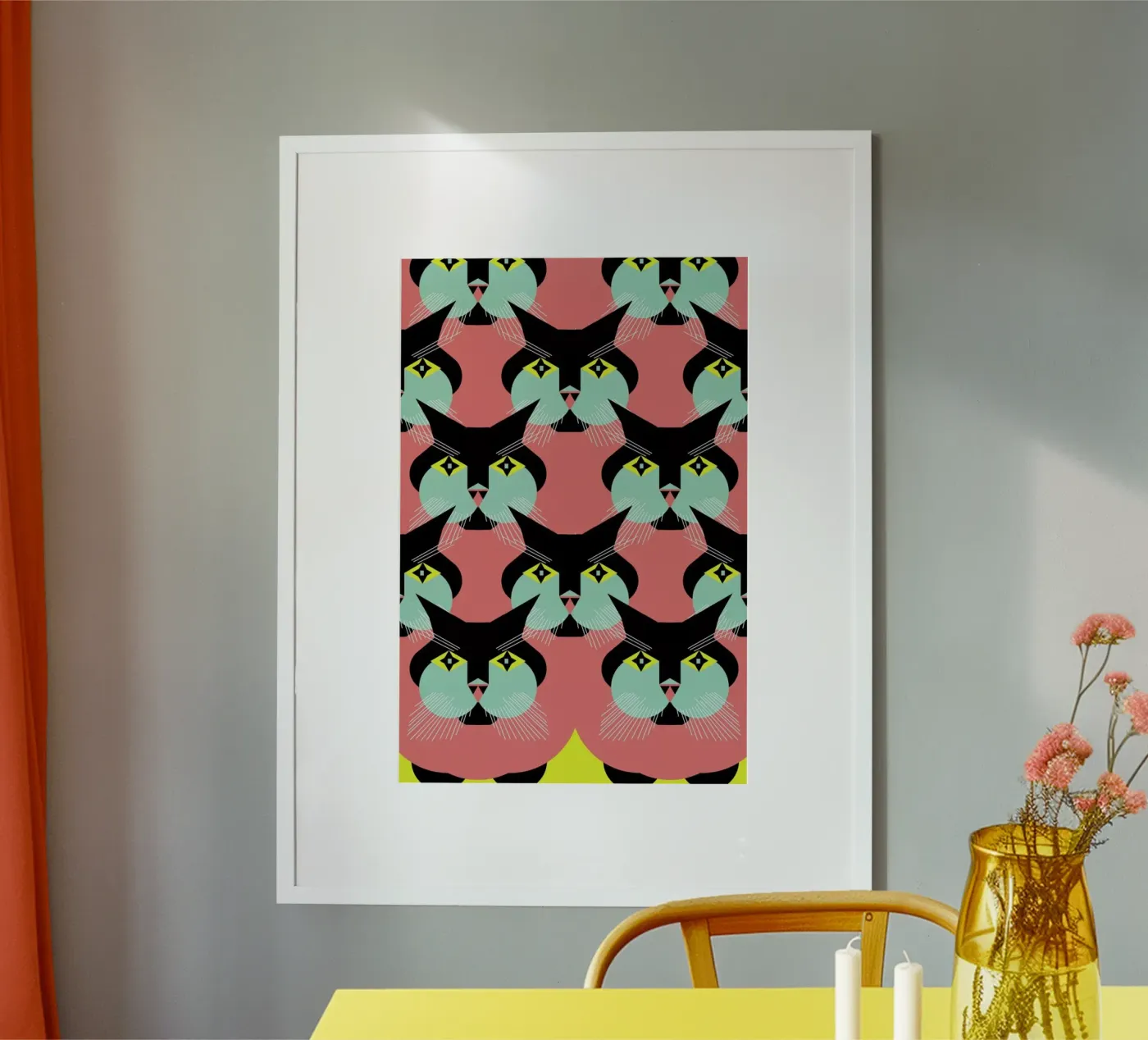 Cat Cluster poster da Gareth Pollock Design