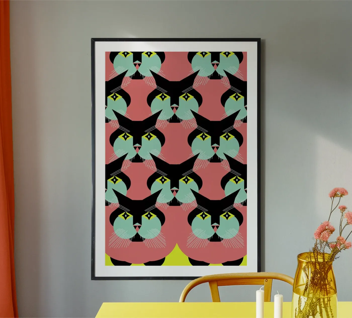 Cat Cluster poster da Gareth Pollock Design