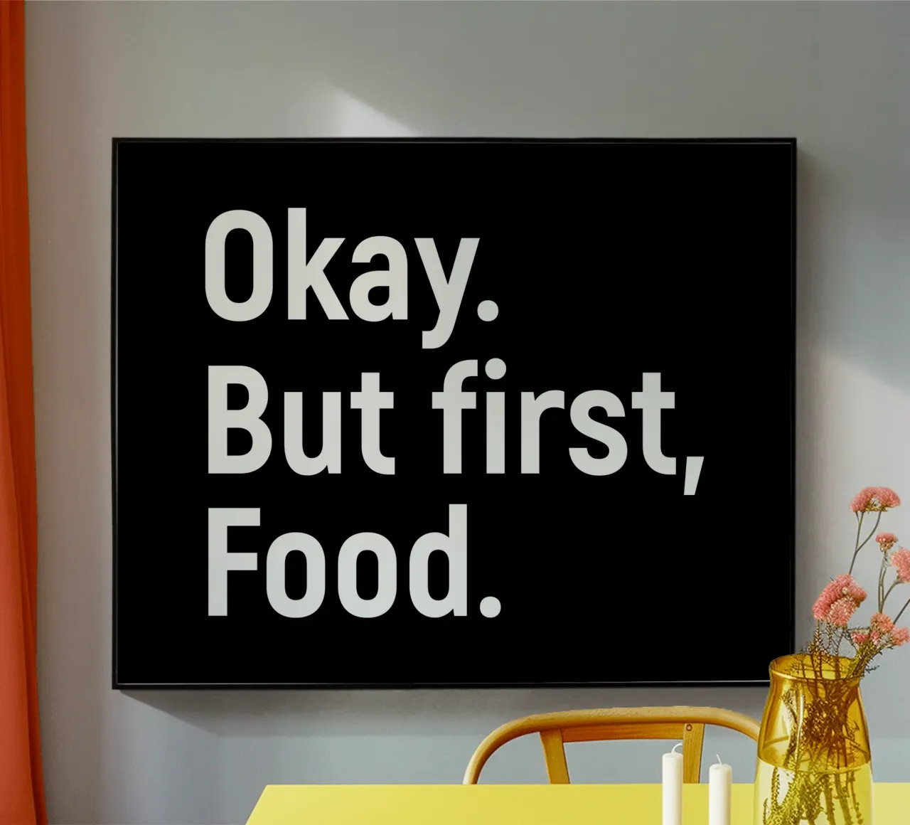 okay But first food. plexiglass da happieeagle
