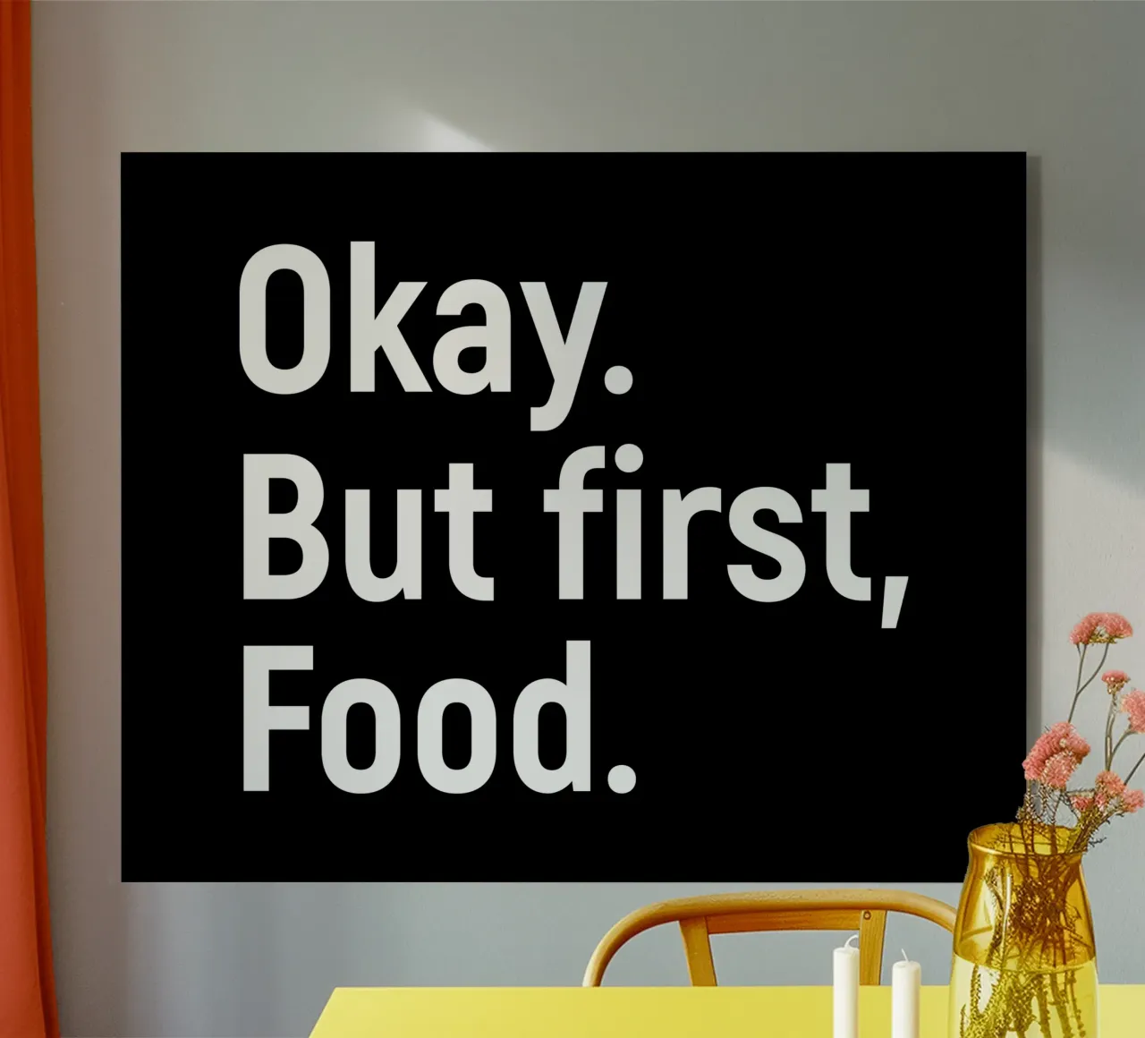 okay But first food. plexiglass da happieeagle