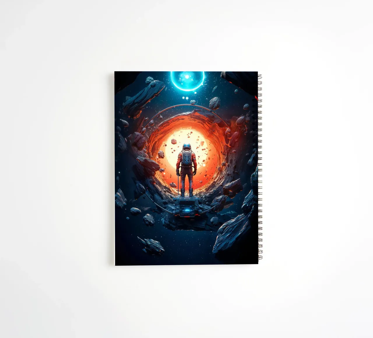 Astronaut and the Unknown Space spiral notebook by Lootprint