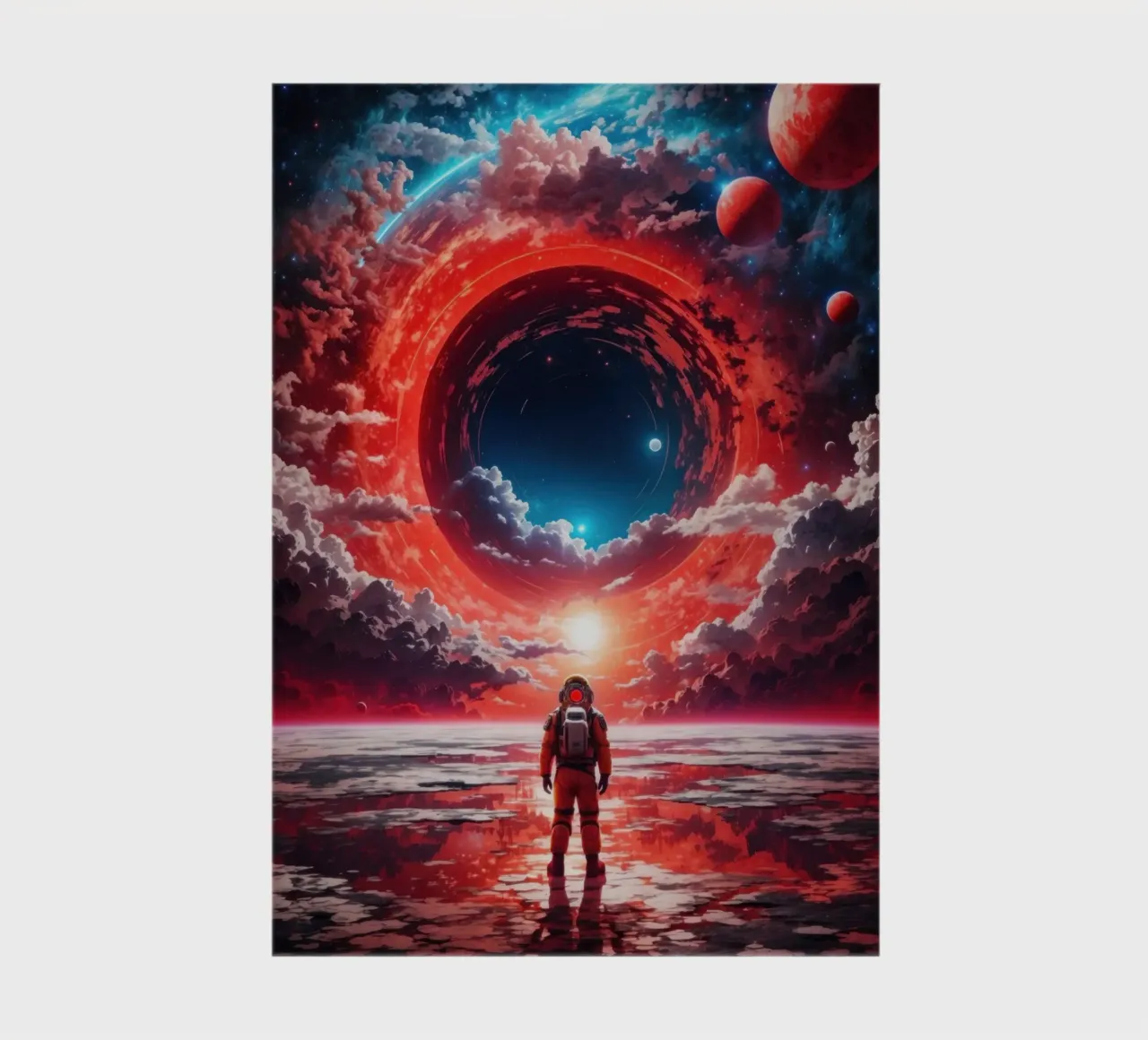 Trou noir Astronaute de l'espace carnet de notes de Lootprint