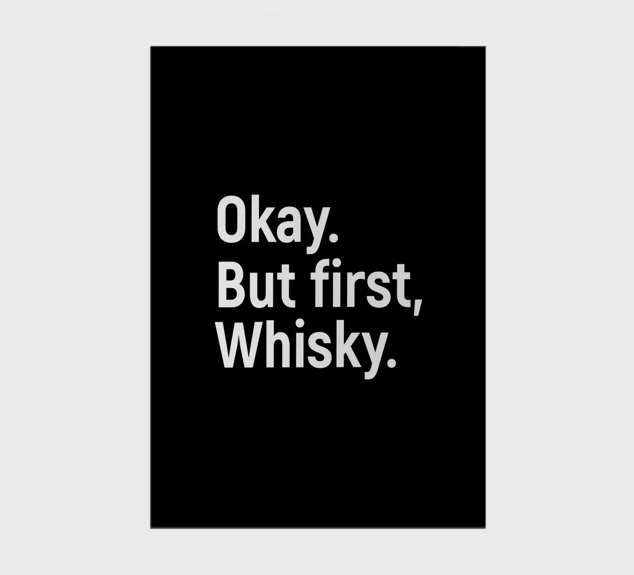 okay. But first whisky carnet de notes de happieeagle
