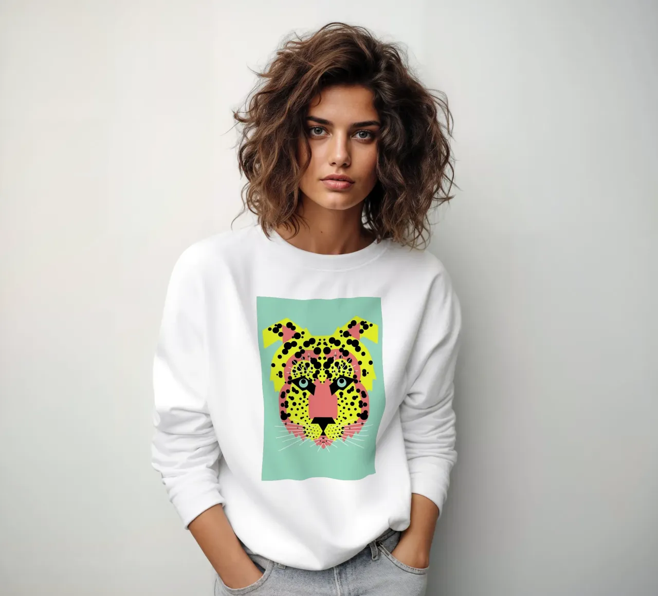 Cheetah Face felpa da Gareth Pollock Design