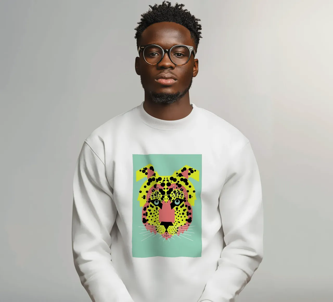 Cheetah Face felpa da Gareth Pollock Design