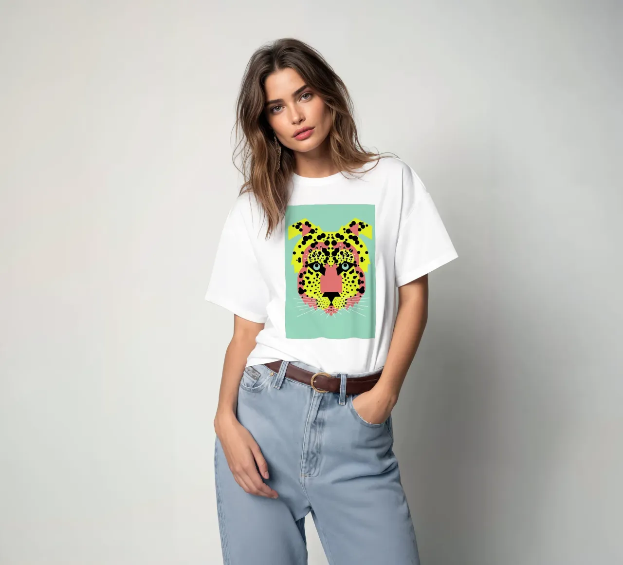 Cheetah Face t-shirt da Gareth Pollock Design