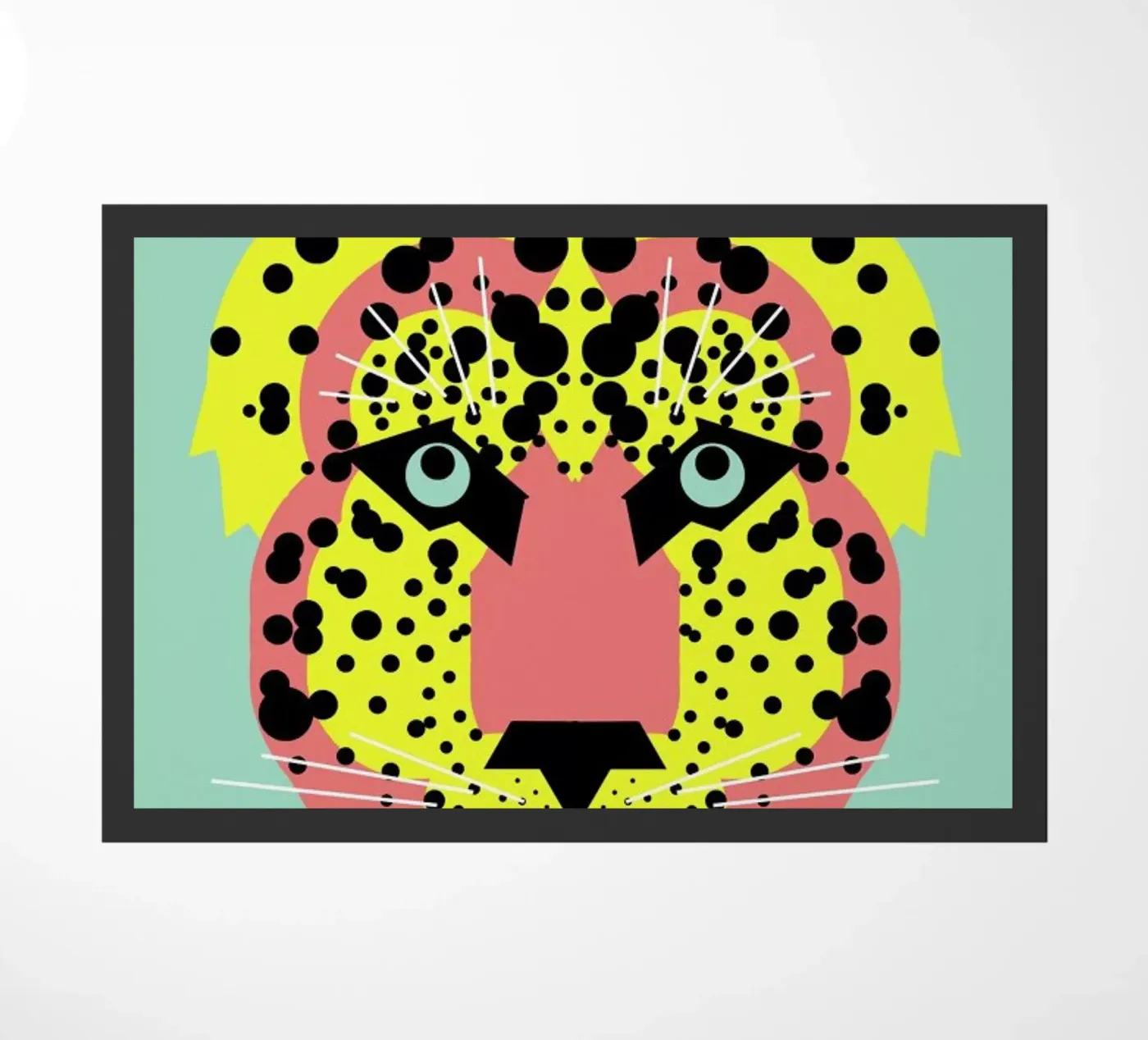 Cheetah Face doormat by Gareth Pollock Design