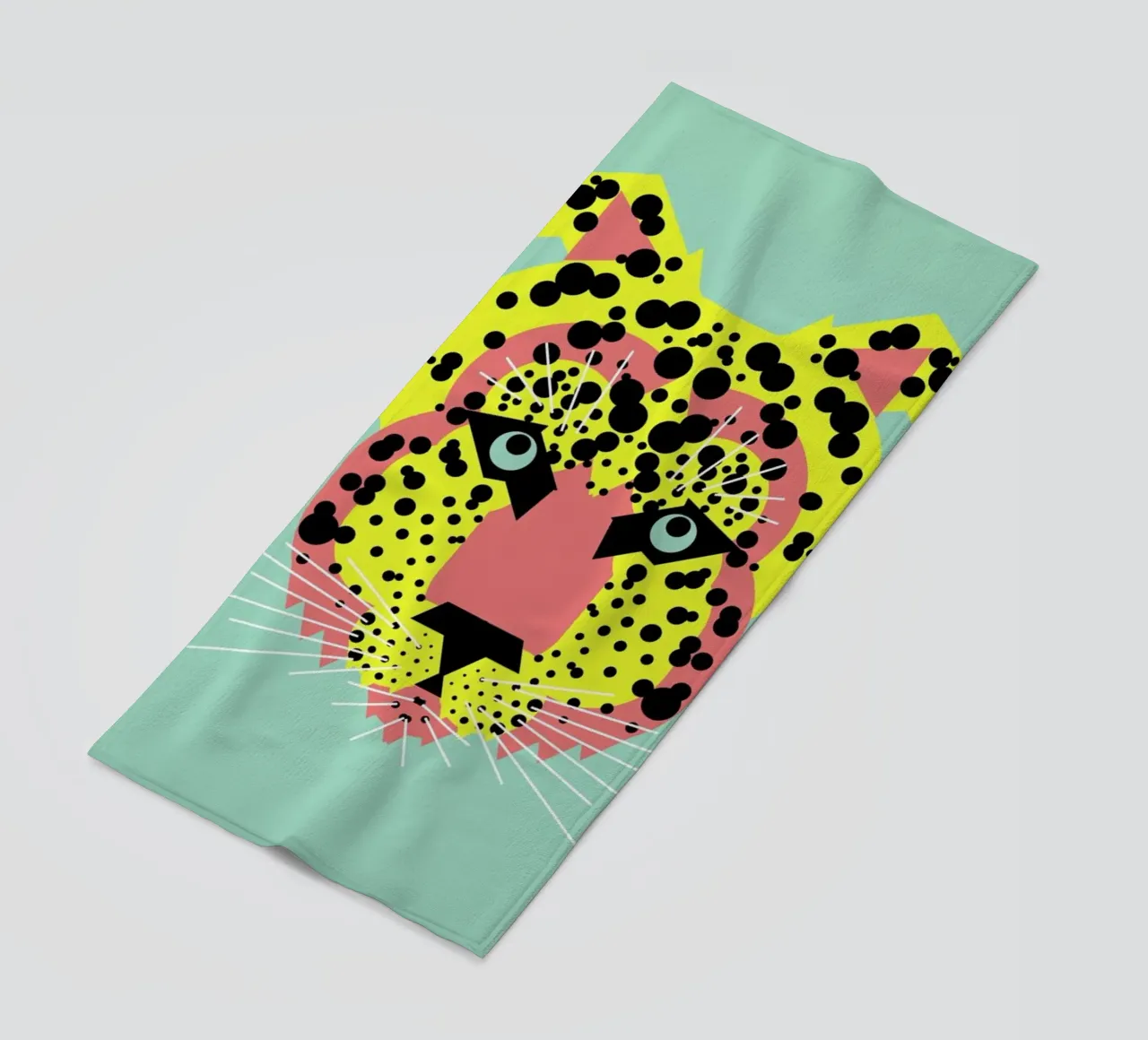 Cheetah Face telo mare da Gareth Pollock Design