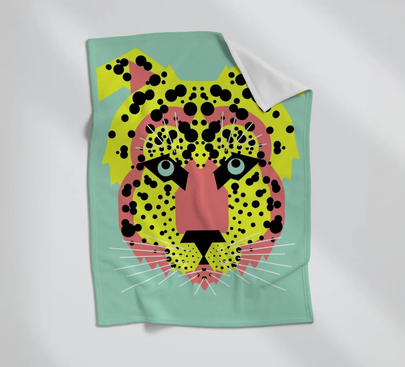 Cheetah Face fleecedeken van Gareth Pollock Design