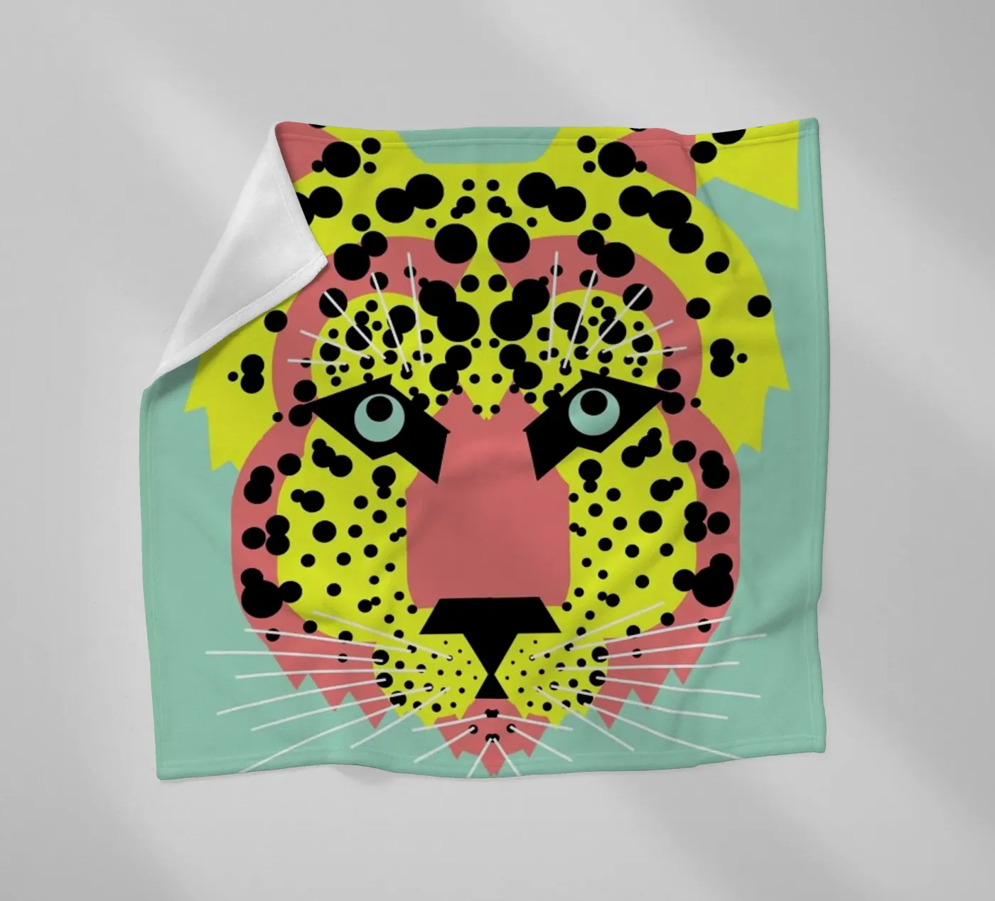 Cheetah Face Fleecedecke von Gareth Pollock Design