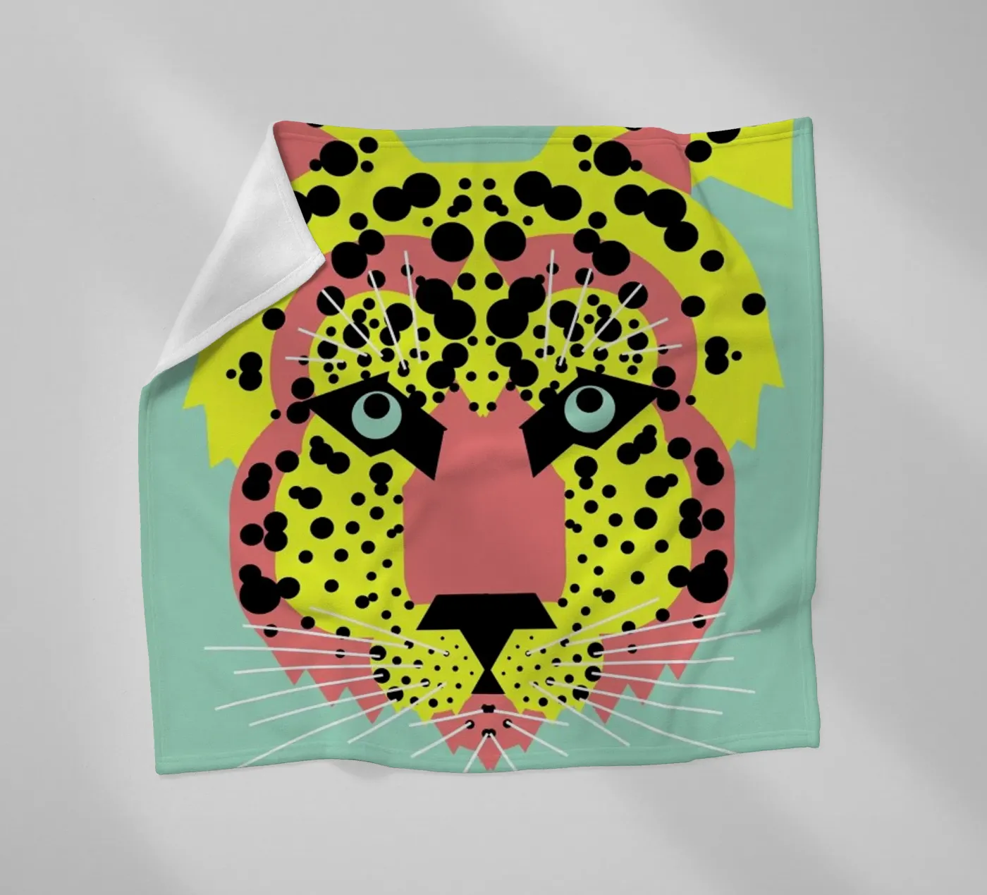 Cheetah Face fleecedeken van Gareth Pollock Design