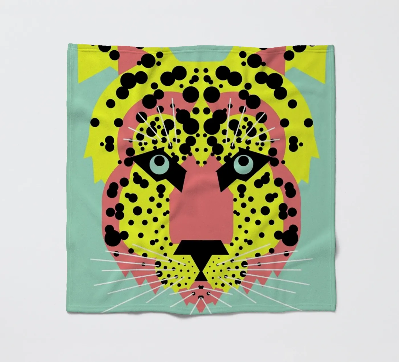 Cheetah Face Fleecedecke von Gareth Pollock Design