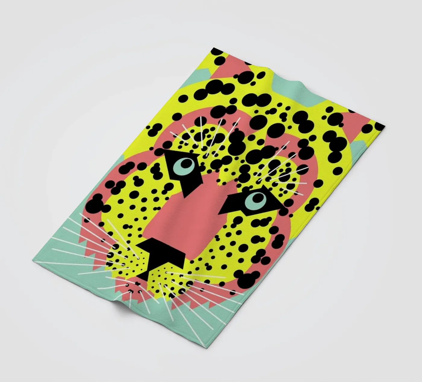 Cheetah Face fleecedeken van Gareth Pollock Design